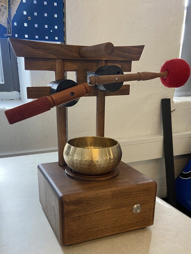3D model of App-Controlled Singing Bowl Machine