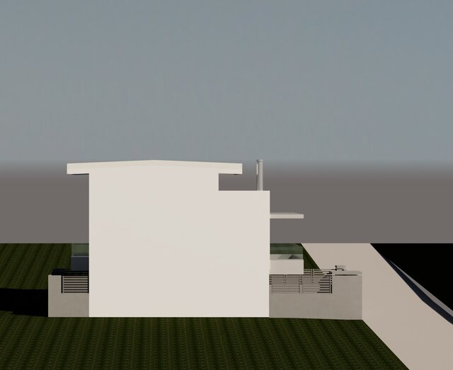 3D model of Modern 2-Story Residential Villa (Αthens)