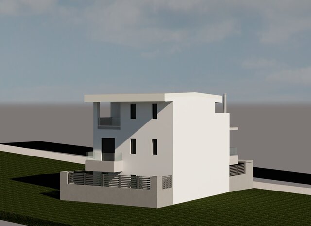 3D model of Modern 2-Story Residential Villa (Αthens)