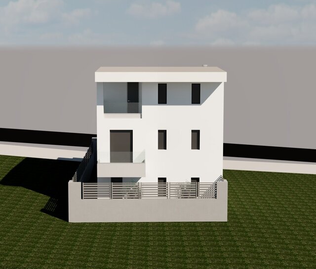 3D model of Modern 2-Story Residential Villa (Αthens)