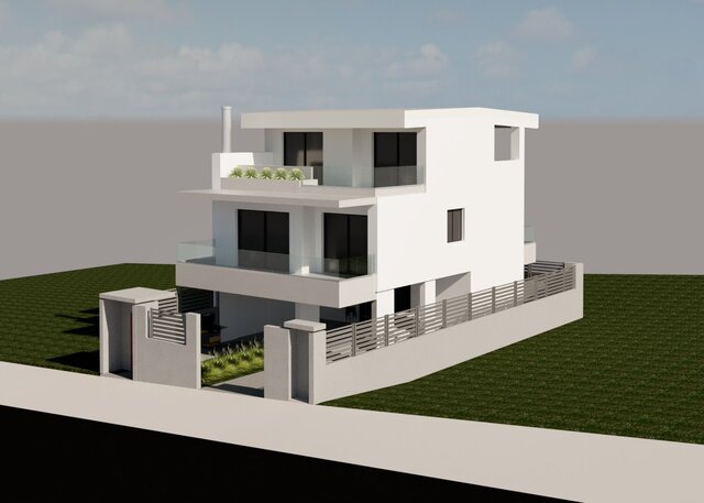 3D model of Modern 2-Story Residential Villa (Αthens)