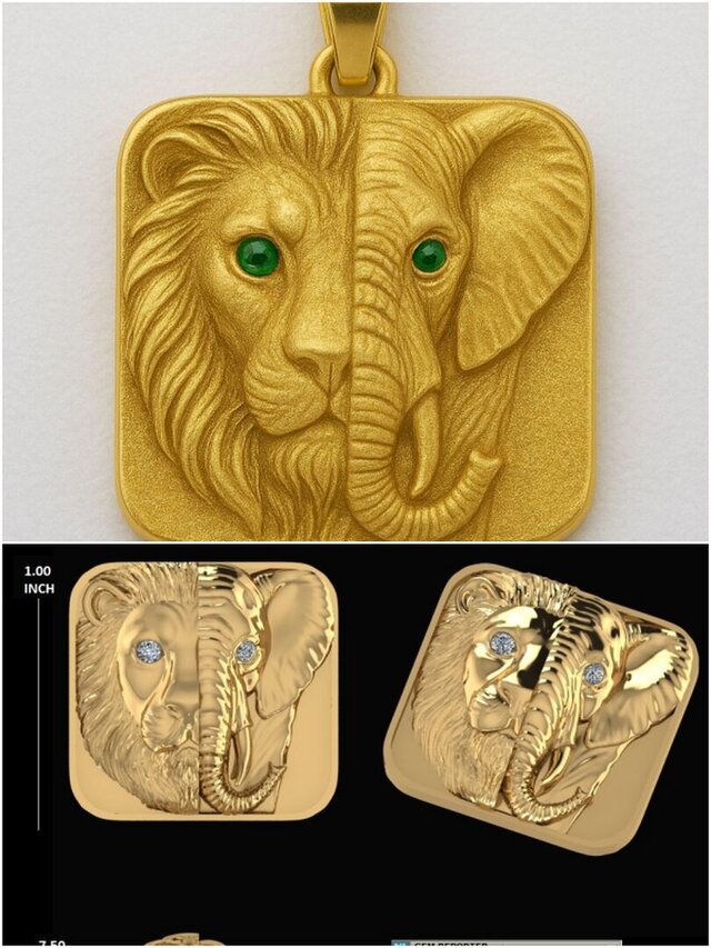 Bespoke Hip hop diamond pendants, Ring  and every sculpting artical – image 8 of 10