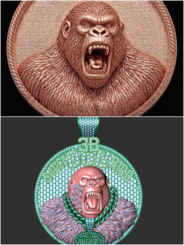 Bespoke Hip hop diamond pendants, Ring  and every sculpting artical – image 3 of 10