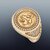 Signet Ring Sims Boxing Llama Inspired 14KY