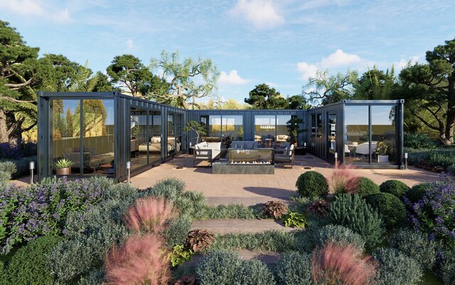 Modular Container Retreat – Luxury Prefab Living Concept