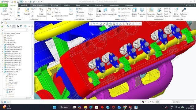 3D model of V6 ENGINE DESIGN