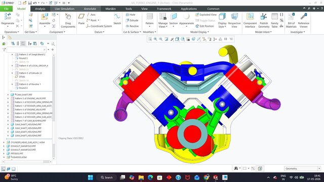 3D model of V6 ENGINE DESIGN