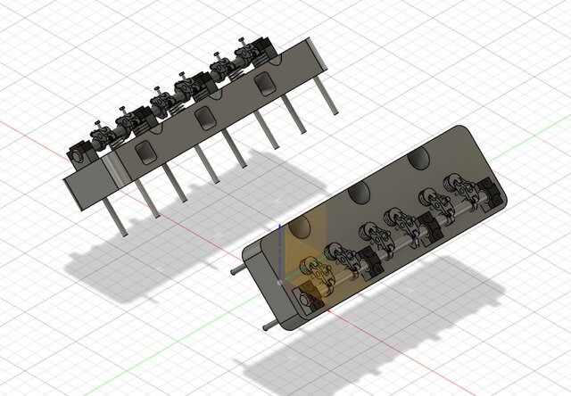 3D model of V6 Engine — Camshaft & Valve Train