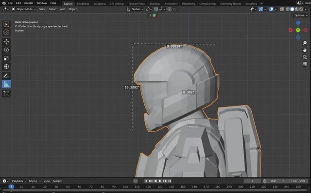 3D model of ODST ARMOR from the game HALO 4