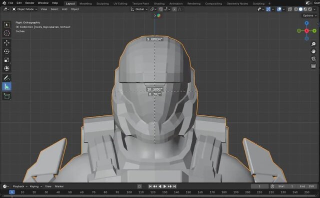 3D model of ODST ARMOR from the game HALO 4