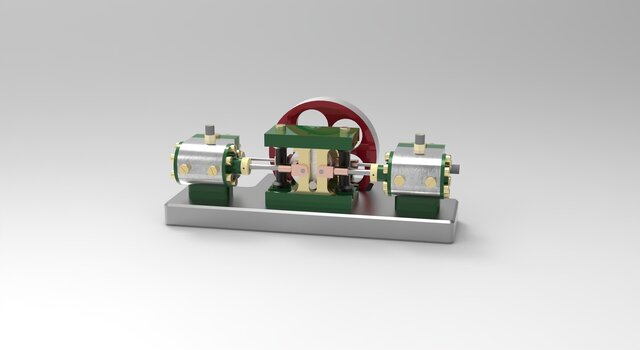 TANDEM SCOTCH YOKE ENGINE