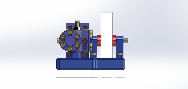 3D model of TANDEM SCOTCH YOKE ENGINE