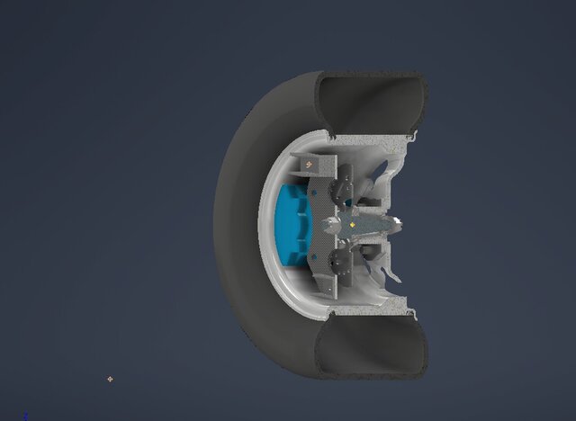 3D model of Formula Student Front Wheel Hub Assembly Design & FEA Validation