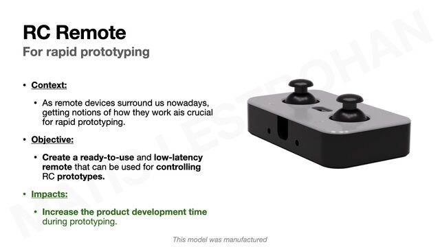 RC Remote for rapid prototyping
