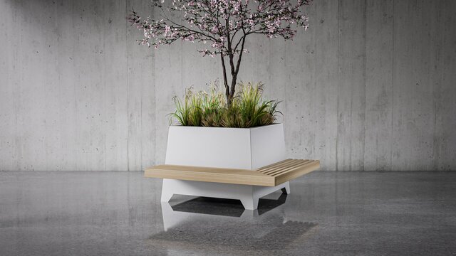 3D model of Street Furniture Renderings