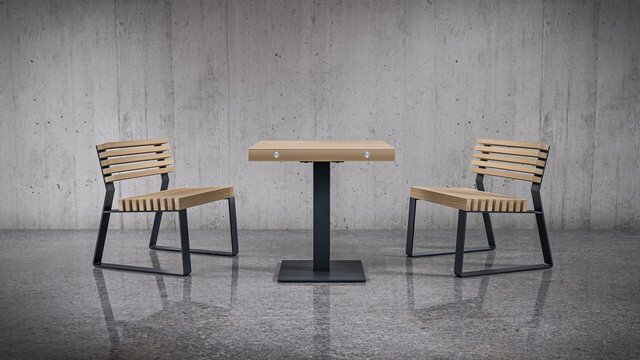 3D model of Street Furniture Renderings