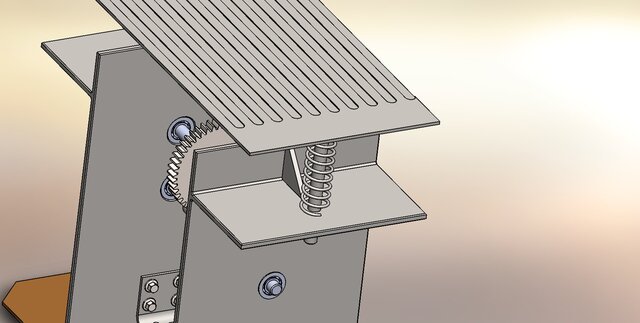 3D model of Mechanical Footstep Power Generator