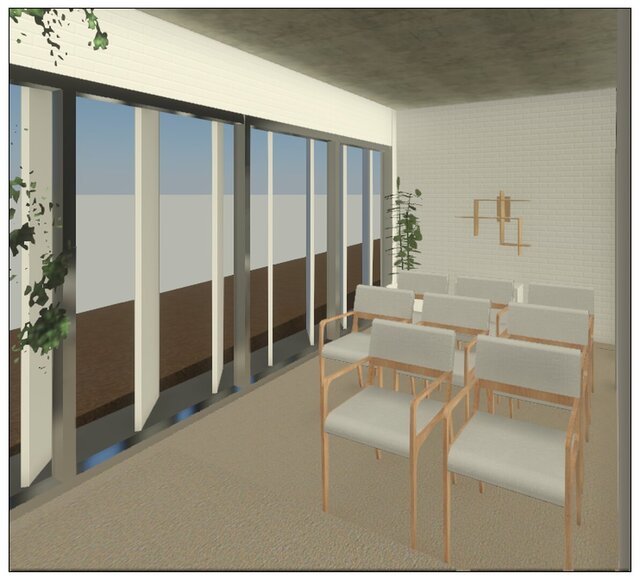 3D model of Modern Community Pavilion & Plaza