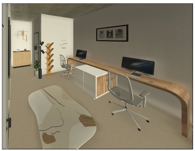 3D model of Modern Community Pavilion & Plaza