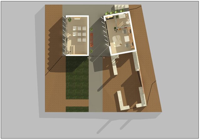 3D model of Modern Community Pavilion & Plaza