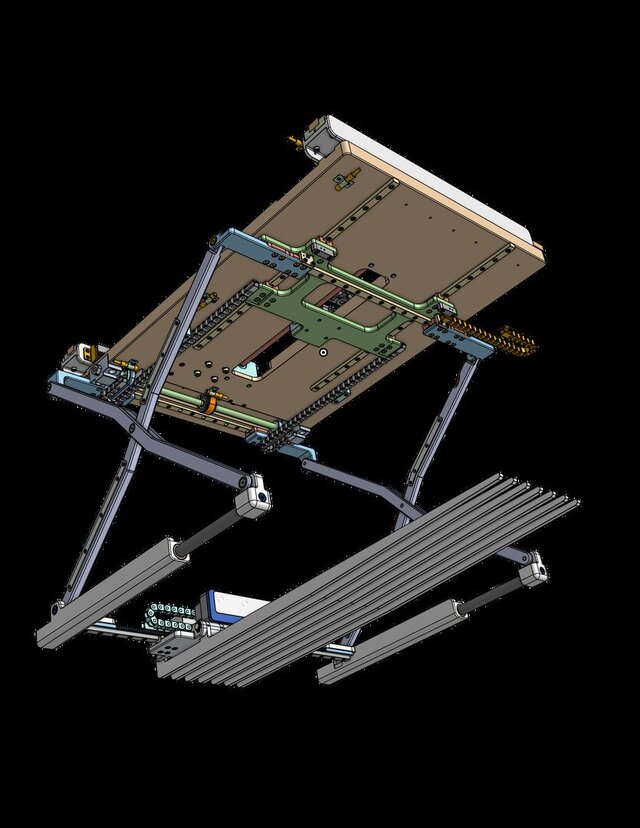 3D model of Mechanical Design Review and Re-Design of a Warehouse Robot