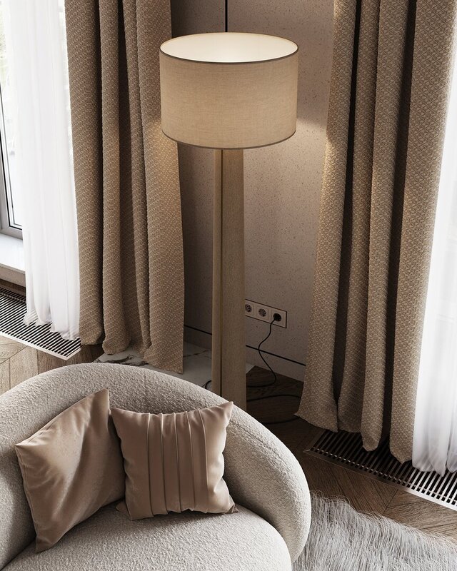 New 3D living room visualization exploring a contemporary residential interior. – image 1 of 7