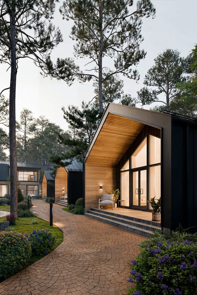 3D model of Glamping in forest