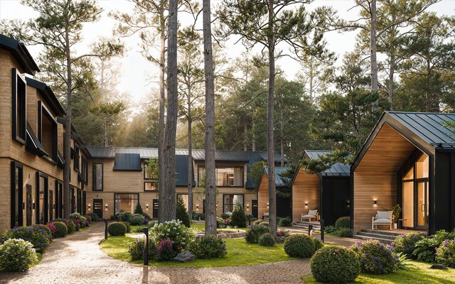 3D model of Glamping in forest