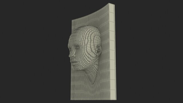 3D model of Parametric Wooden Head