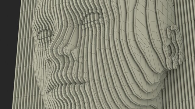 3D model of Parametric Wooden Head