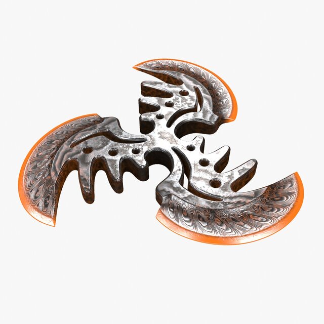 3D model of Throwing stars set