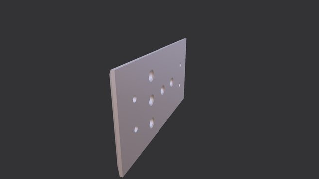 3D model of Custom Ryobi One+ Battery Wall Mount