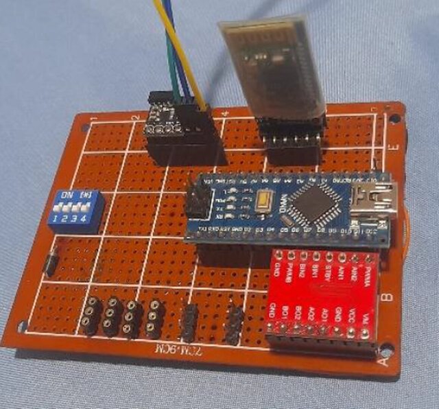 3D model of BotZilla Mini Sumo Robot - Control Electronics and Wiring Design (2nd place)
