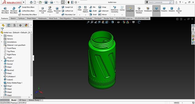 3D model of Plastic Jar with Grip