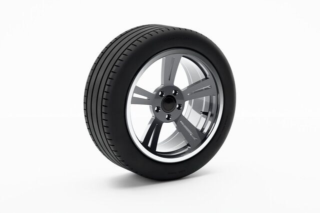 Alloy Wheel AWK-1885 - 18x8.5J ET35 5x114.3, 10-Spoke, with Tire and Wheel Hardware – image 1 of 4