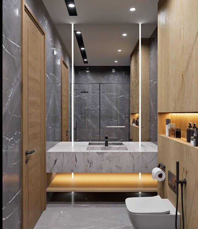 3D model of Bathroom Inteiror Design