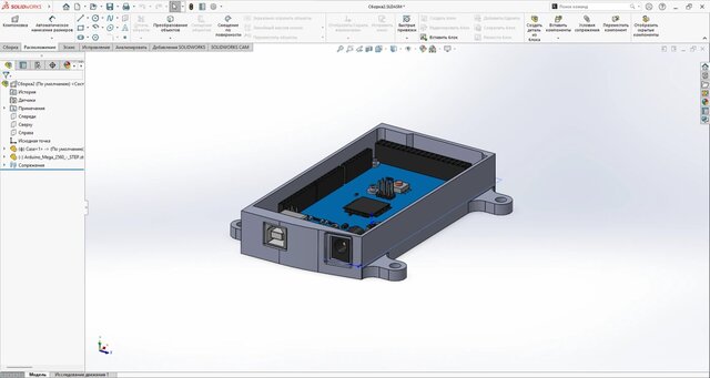 3D model of Electronics Enclosure | Solidworks | Mechanical Design
