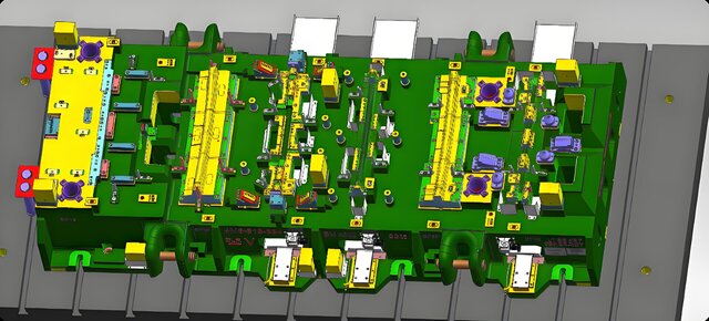 3D model of Full 3D Cast Iron Robotic Transfer Die Design | Automotive Stamping Tooling Outsourcing Service