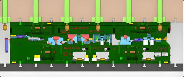 3D model of Full 3D Cast Iron Robotic Transfer Die Design | Automotive Stamping Tooling Outsourcing Service