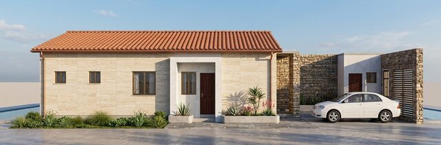 3D model of façade contemporaine