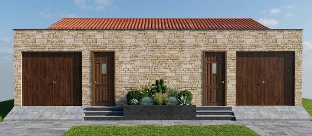3D model of façade contemporaine