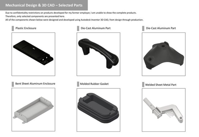 Mechanical Design & 3D CAD – Selected Parts – image 1 of 1