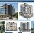 3D View of a Revit Model of Medium Commercial Building-India