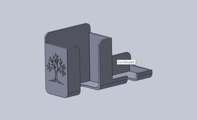 Wall-Mounted Mobile Phone & Earbuds Holder – image 3 of 6