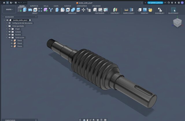 3D model of Worm Screw Design & CNC Lathe Machining (Custom Profile)