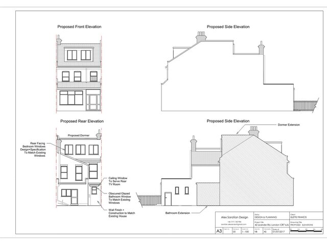 Residential Elevations and Sections | Architectural Drafting – image 3 of 6