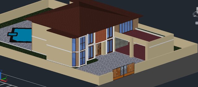 Autocad 3d House – image 1 of 5