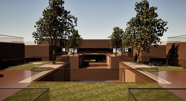 3D model of High-Density Vertical Housing & Modular Massing