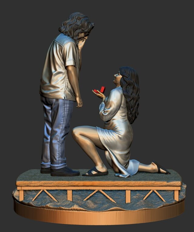 3D model of Proposal Figurine - Memorabilia