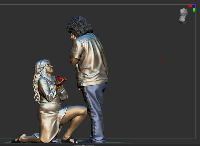 3D model of Proposal Figurine - Memorabilia